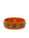Mark Davis 18k Yellow Gold Bakelite Bracelet In Brown