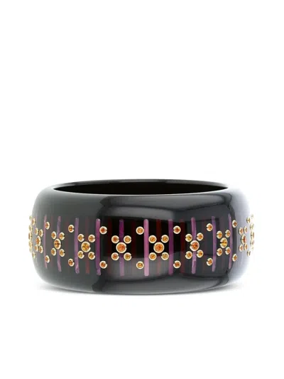Mark Davis 18k Yellow Gold Bakelite Bracelet In Brown