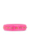 Mark Davis 18k Yellow Gold Bakelite Bracelet In Pink