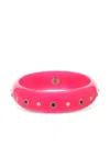 Mark Davis 18k Yellow Gold Bakelite Bracelet In Pink