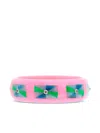 Mark Davis 18k Yellow Gold Bakelite Bracelet In Pink