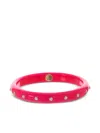 Mark Davis 18k Yellow Gold Bakelite Bracelet In Red