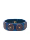 Mark Davis 18k Yellow Gold Citrine Bangle In Blue