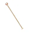 Mark Davis 18k Yellow Gold Diamond And Pink Sapphire Toggle Bracelet In Gold