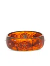 Mark Davis 18k Yellow Gold Geometric Citrine Bangle In Brown
