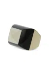 Mark Davis 18k Yellow Gold Kendall Bakelite Ring In Brown