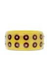 Mark Davis 18k Yellow Gold Peridot Bangle In Yellow