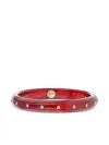 Mark Davis 18k Yellow Gold Pink Sapphire And Diamond Bangle In Red
