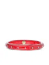 Mark Davis 18k Yellow Gold Sapphire Bangle In Red