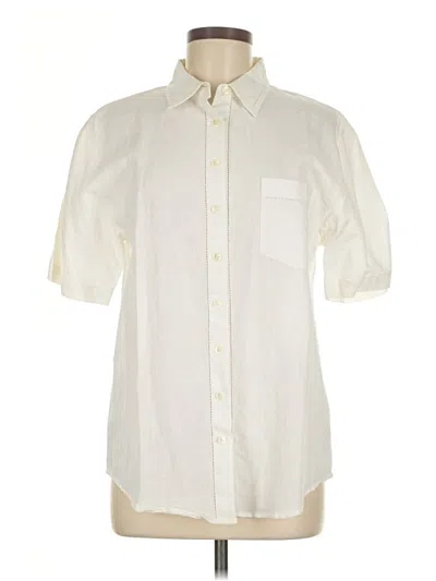 Pre-owned Mark, Fore & Strike Short Sleeve Button Down Shirt In White