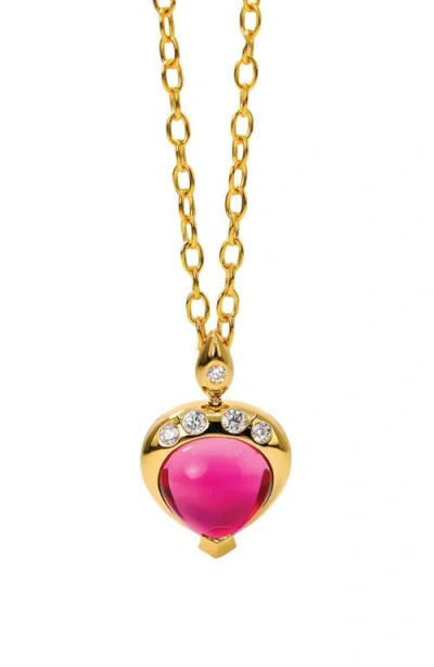 Mark Henry 18k Gold Grand Gumdrop Pendant Necklace