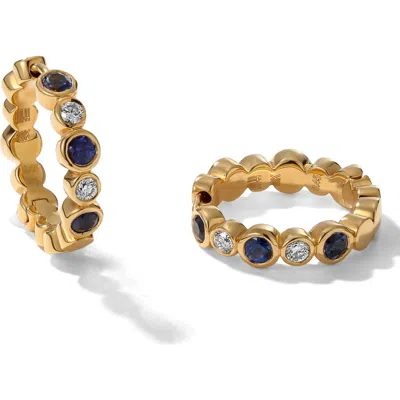 Mark Henry Bubbly Diamond Mini Hoop Earrings In Gold