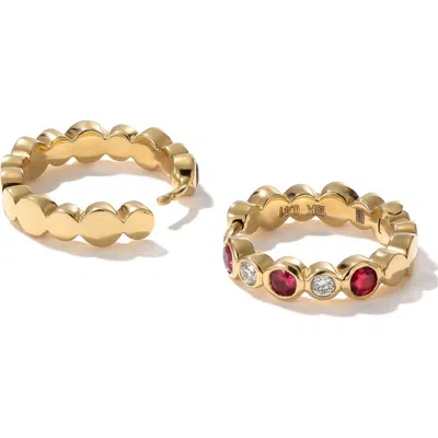 Mark Henry Bubbly Mini Hoop Earrings In Gold