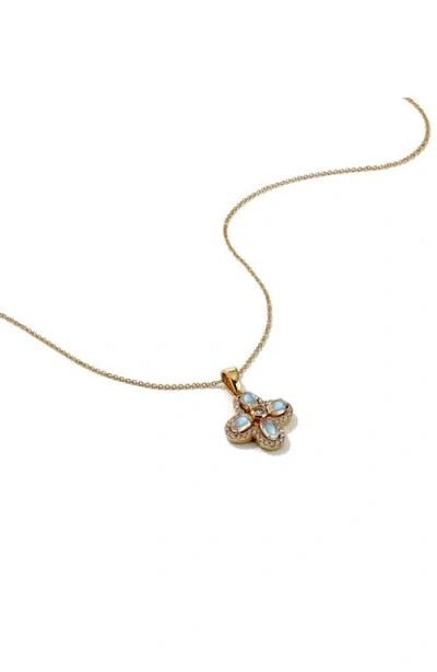 Mark Henry Petite Felicity Pendant Necklace In Blue
