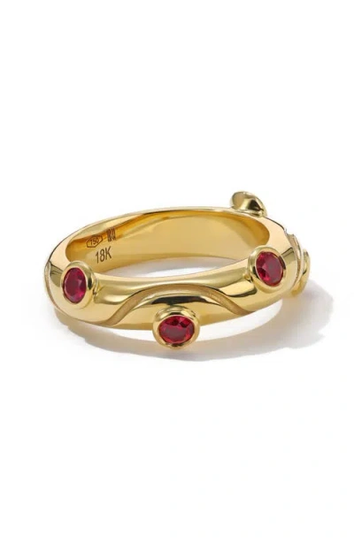Mark Henry Riva Crest Ring In Gold