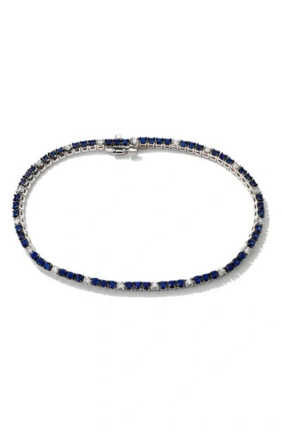 Mark Henry Sapphire & Diamond Tennis Bracelet In Multi