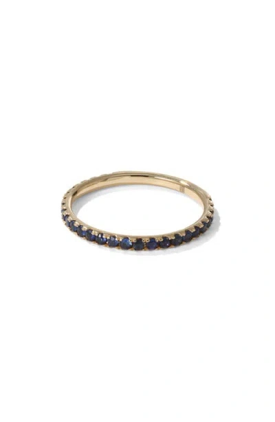 Mark Henry Thread Sapphire Ring In Black