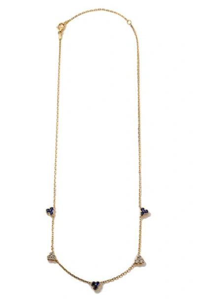 Mark Henry Trinity Station Necklace In Gold