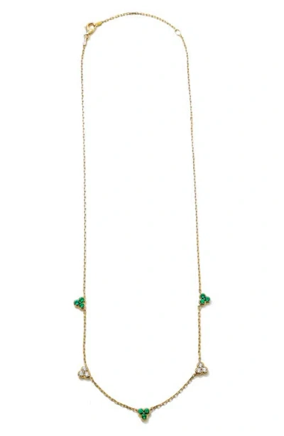 Mark Henry Trinity Station Necklace In Gold