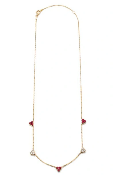 Mark Henry Trinity Station Necklace In Gold