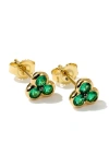 Mark Henry Trinity Stud Earrings In Gold