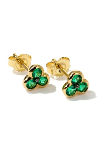 Mark Henry Trinity Stud Earrings In Gold
