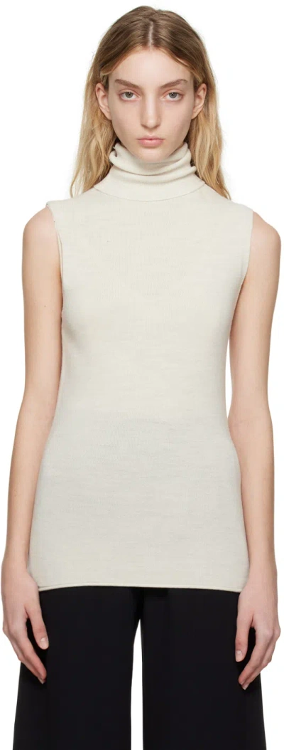 Mark Kenly Domino Tan Kitti Sleeveless Top In Bone In White