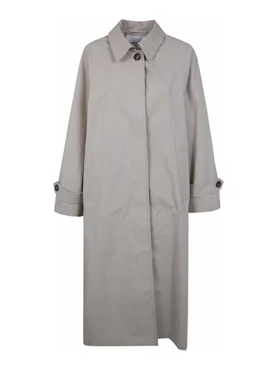 Mark Kenly Domino Tan Caro Half Panama Coat In Grey