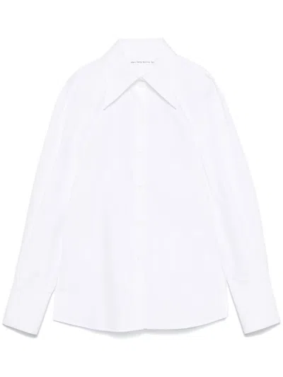 Mark Kenly Domino Tan Cotton Shirt In White