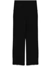 Mark Kenly Domino Tan Crepe Trousers In Black