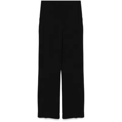 Mark Kenly Domino Tan Crepe Trousers In Black