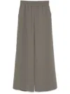 Mark Kenly Domino Tan Crepe Trousers In Green
