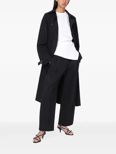 MARK KENLY DOMINO TAN DOUBLE-BREASTED COAT