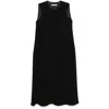 Mark Kenly Domino Tan Crepe Maxi Dress In Black