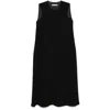 Mark Kenly Domino Tan Crepe Maxi Dress In Black