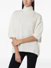 Mark Kenly Domino Tan Mkdt Studio Ivory Kolly Sweater In Yak In Neutral
