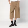 Mark Kenly Domino Tan Long Beige Bermuda Shorts Pennie