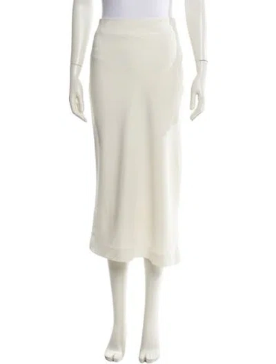 Pre-owned Mark Kenly Domino Tan Midi Length Skirt In Neutral