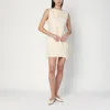 Mark Kenly Domino Tan Atelier Dashan Cream-colored Dress