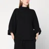 Mark Kenly Domino Tan Black Bailee Blouse In Crêpe Georgette