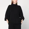 Mark Kenly Domino Tan Mkdt Studio Black Bailee Blouse In Crêpe Georgette
