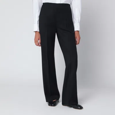 Mark Kenly Domino Tan Mkdt Studio Black Priska Trousers In Wool