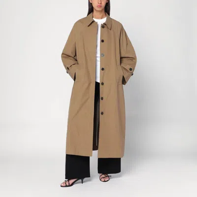 Mark Kenly Domino Tan Cecilie Bahnsen Black Organza Bambi Skirt In Brown