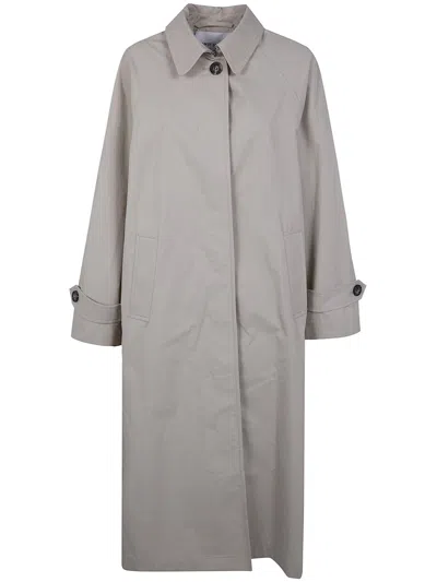 Mark Kenly Domino Tan Mkdt Studio "caro" Half Panama Coat In Gray