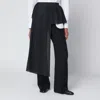 Mark Kenly Domino Tan Mkdt Studio Gray Avery-atelier Pleated Half-skirt In Black
