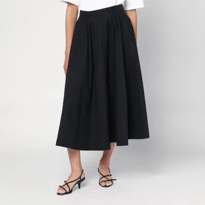 Mark Kenly Domino Tan Mkdt Studio  Novo Pleated Skirt In Black