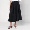 Mark Kenly Domino Tan Mkdt Studio Novo Pleated Skirt In Black