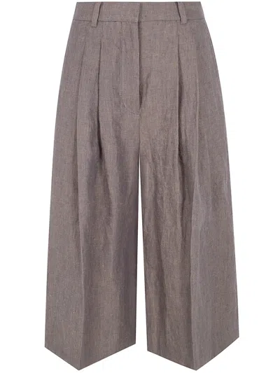 Mark Kenly Domino Tan Mkdt Studio "pennie" Linen Hemp In Brown