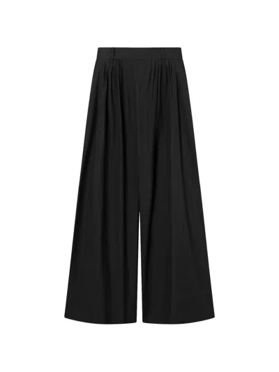 Mark Kenly Domino Tan Paji Straight-leg Trousers In Black