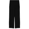 Mark Kenly Domino Tan Crepe Trousers In Black